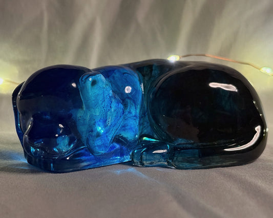 Large Sleeping Dog Sapphire