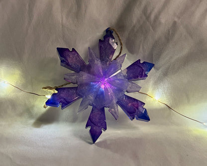 Purple Crystal Snowflake