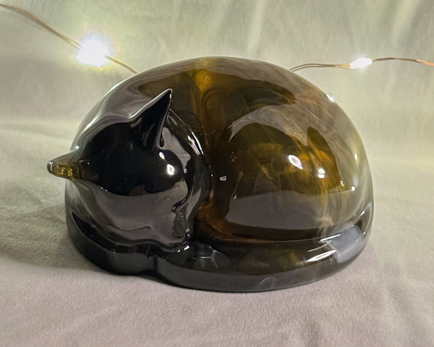 Large Sleeping Cat Olive