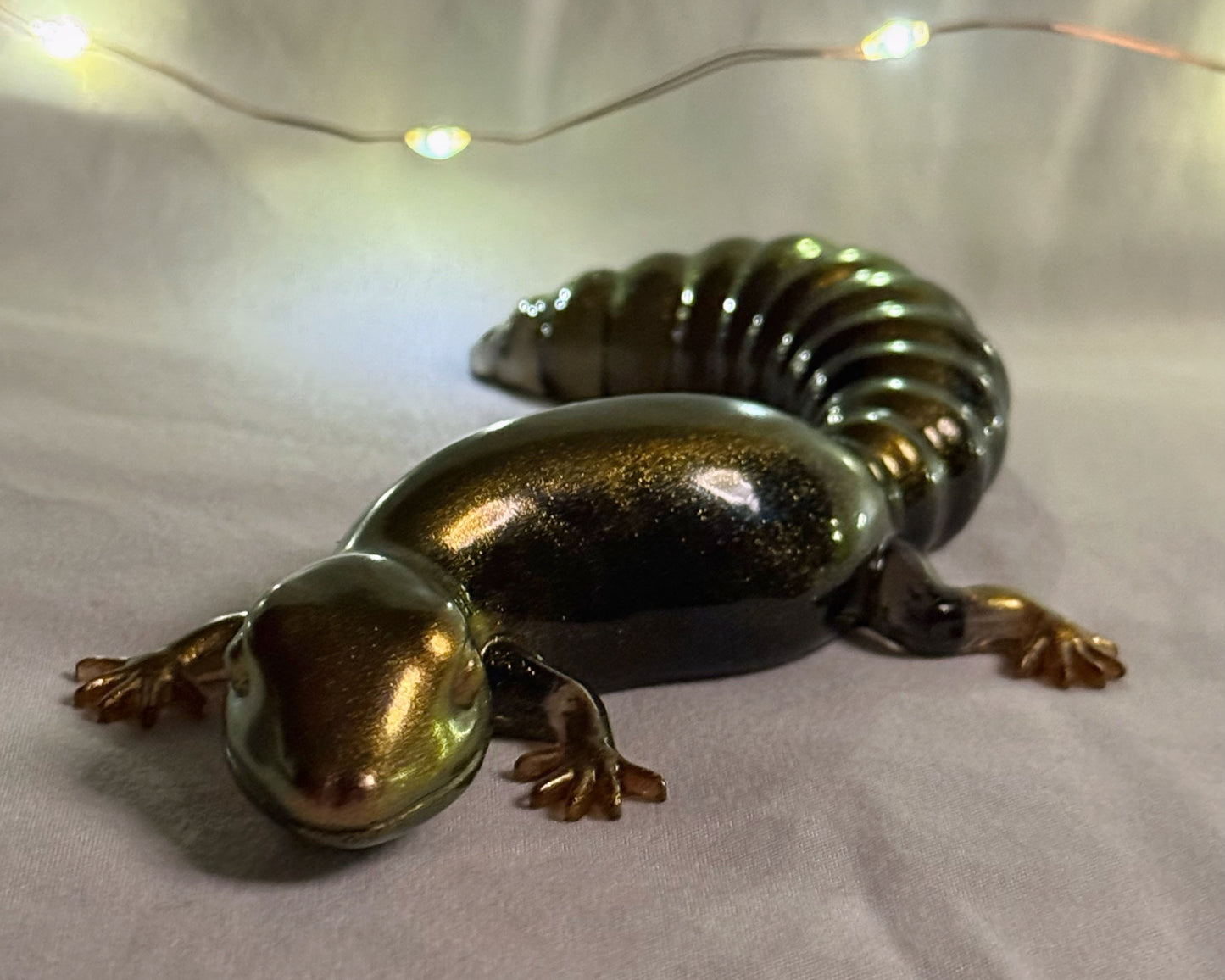 Gold Metallic Lizard
