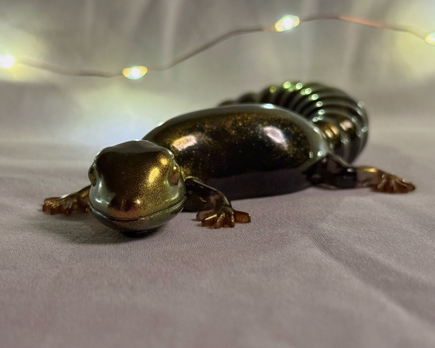 Gold Metallic Lizard