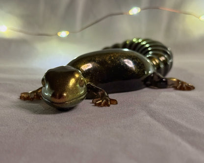 Gold Metallic Lizard