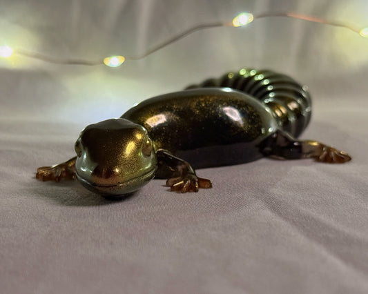 Gold Metallic Lizard