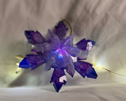 Purple Crystal Snowflake